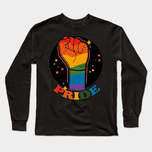 Pride Month Fist- LGBTQ Rights Long Sleeve T-Shirt